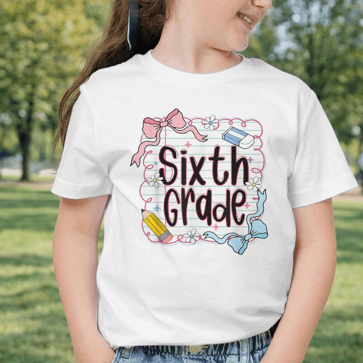 Sixth Grade Back To School For Girls Pink Notebook Graphic Toddler T-Shirt Sixth Grade Back To School For Girls Pink Notebook Graphic Toddler T-Shirt