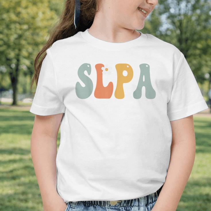 SLPA Groovy Women Appreciation Day Hello Back To School Graphic Toddler T-Shirt SLPA Groovy Women Appreciation Day Hello Back To School Graphic Toddler T-Shirt