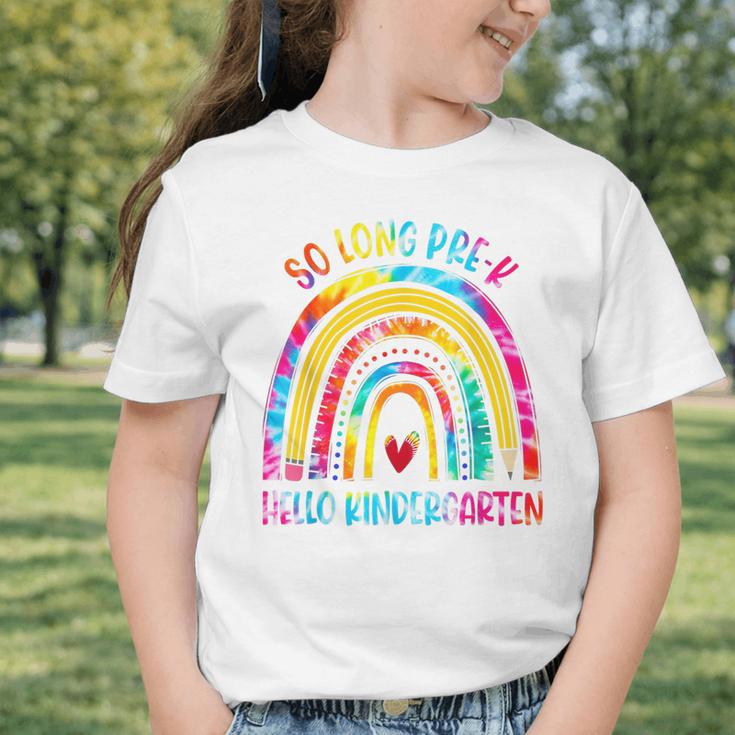 So Long Pre-K Hello Kindergarten Rainbow Back To School Graphic Toddler T-Shirt So Long Pre-K Hello Kindergarten Rainbow Back To School Graphic Toddler T-Shirt