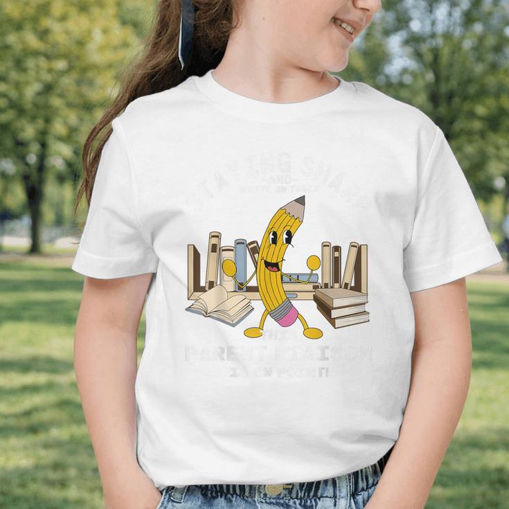Stay Sharp Parent Liaison Back To School Pencil Graphic Toddler T-Shirt Stay Sharp Parent Liaison Back To School Pencil Graphic Toddler T-Shirt