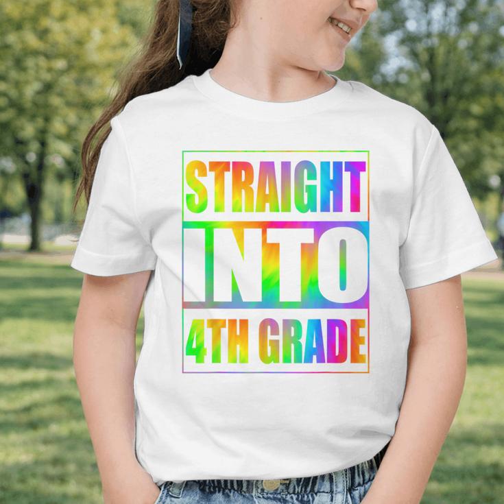 Straight Into 4th Grade Fourth Grade Back To School Graphic Toddler T-Shirt Straight Into 4th Grade Fourth Grade Back To School Graphic Toddler T-Shirt