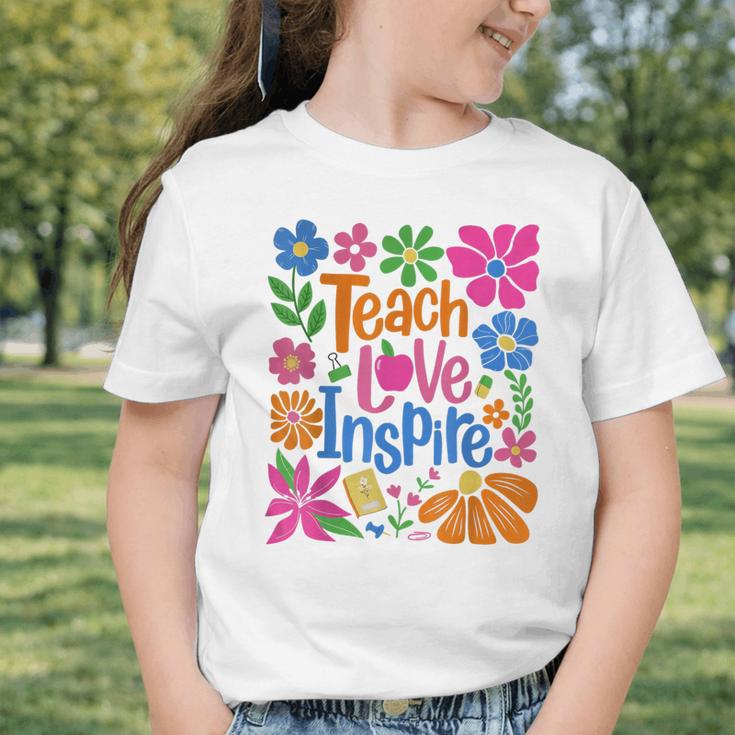 Teach Love Inspire Back To School Graphic Toddler T-Shirt