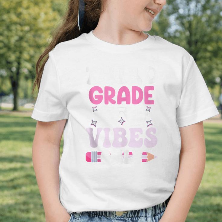 Third Grade 3rd Vibes Only Back To School Student Girl Graphic Toddler T-Shirt