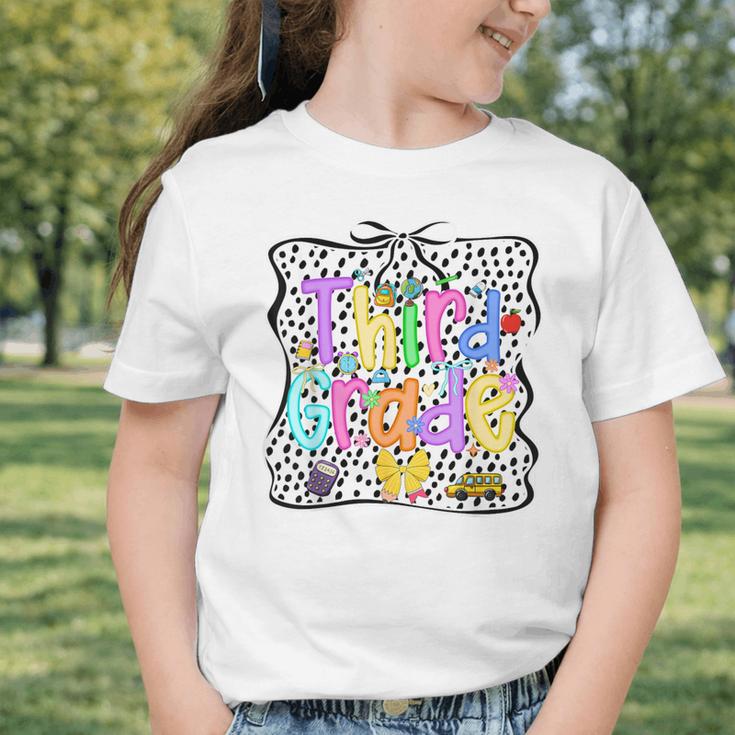 Third Grade Dalmatian Dots 3rd Grade Back To School Girls Graphic Toddler T-Shirt Third Grade Dalmatian Dots 3rd Grade Back To School Girls Graphic Toddler T-Shirt