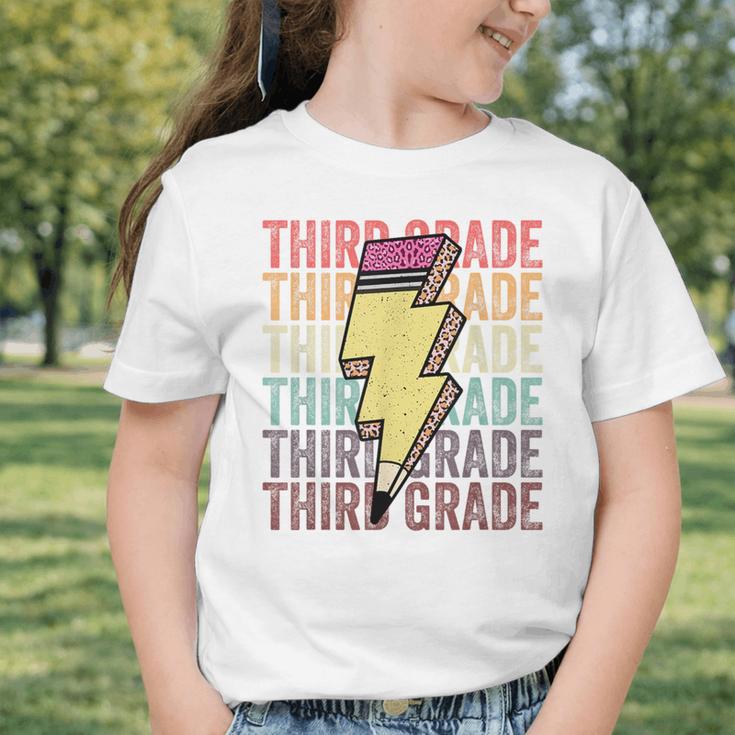 Third Grade Lightning Bolt Pencil 1st Day Of Back To School Graphic Toddler T-Shirt