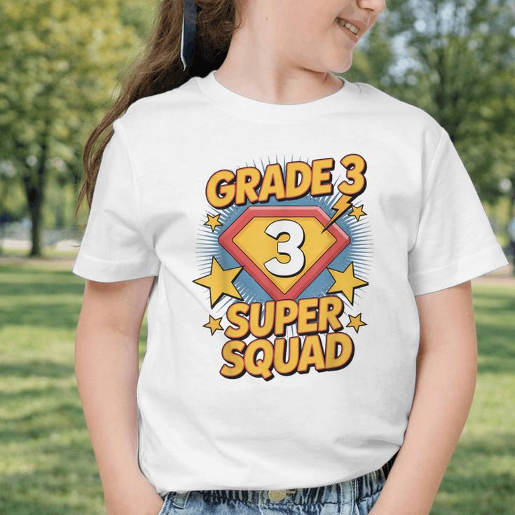 Third Grade Superhero Squad 3rd Year Kids Back To School Graphic Toddler T-Shirt