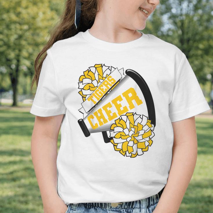 Tigers Cheer Back To School Cheerleading Spirit GY Graphic Toddler T-Shirt Tigers Cheer Back To School Cheerleading Spirit GY Graphic Toddler T-Shirt