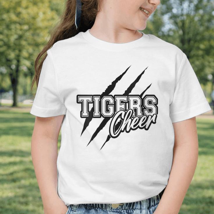 Tigers Cheer Back To School Cheerleading Team Spirit Graphic Toddler T-Shirt