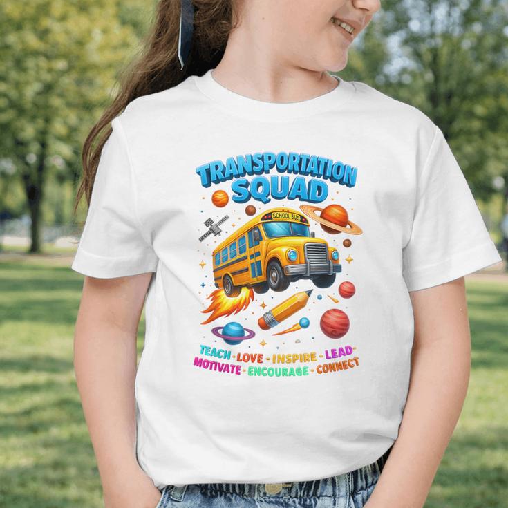 Transportation Squad School Bus Back To School Retro Graphic Toddler T-Shirt