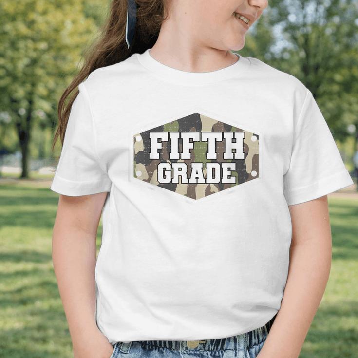 Vintage Fifth Grade Old Camo Back To School Boys 5th Grade Graphic Toddler T-Shirt Vintage Fifth Grade Old Camo Back To School Boys 5th Grade Graphic Toddler T-Shirt