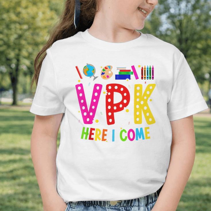 VPK Here I Come First Day Of VPK Back To School VPK Graphic Toddler T-Shirt