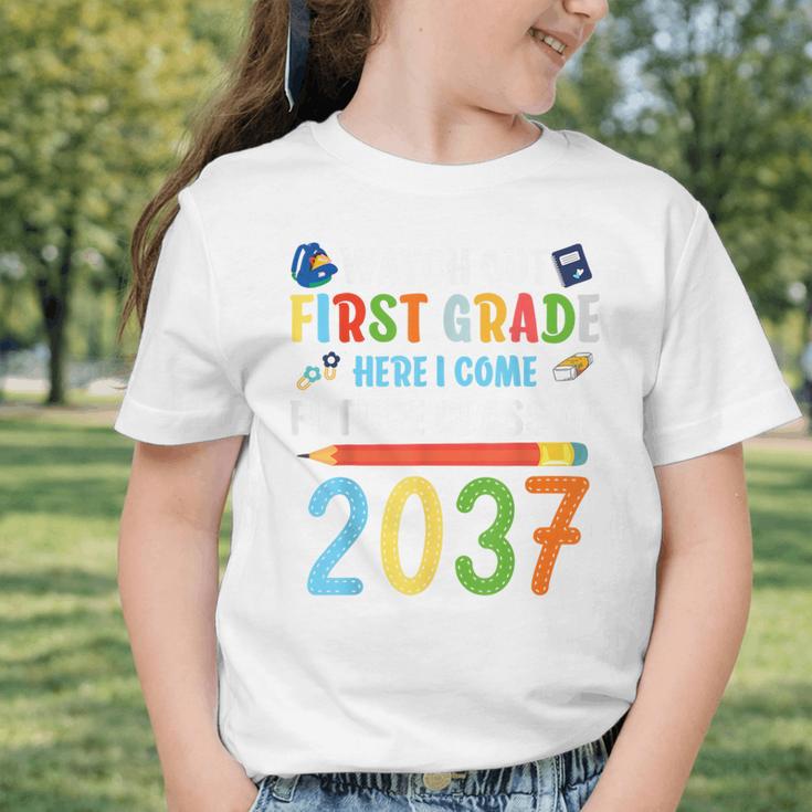 Watch Out First Grade Here I Come Shirts Back To School Graphic Toddler T-Shirt Watch Out First Grade Here I Come Shirts Back To School Graphic Toddler T-Shirt