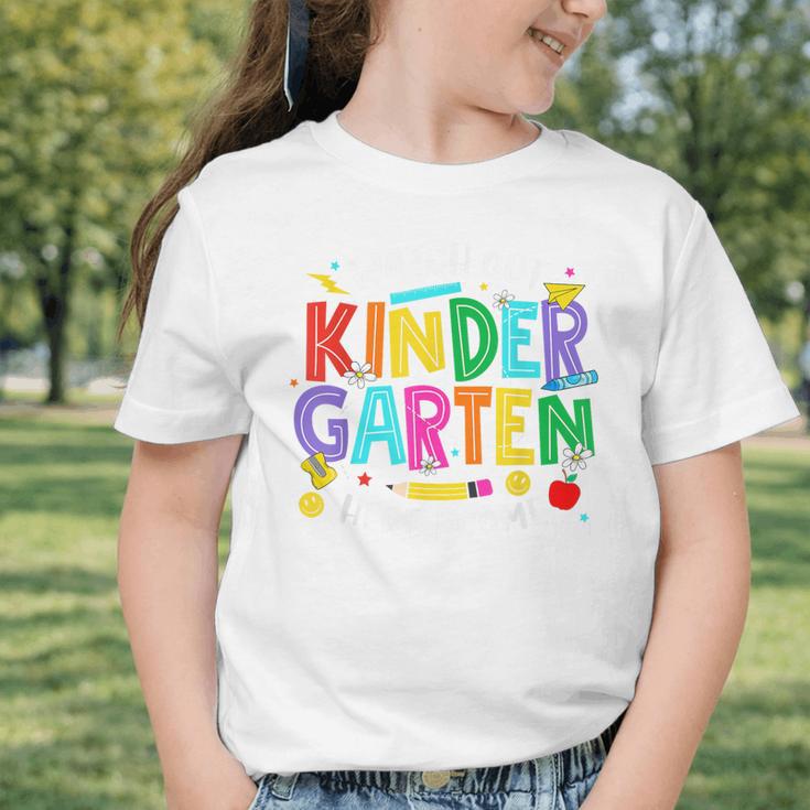 Watch Out Kindergarten Here I Come Kinder Back To School Kid Graphic Toddler T-Shirt