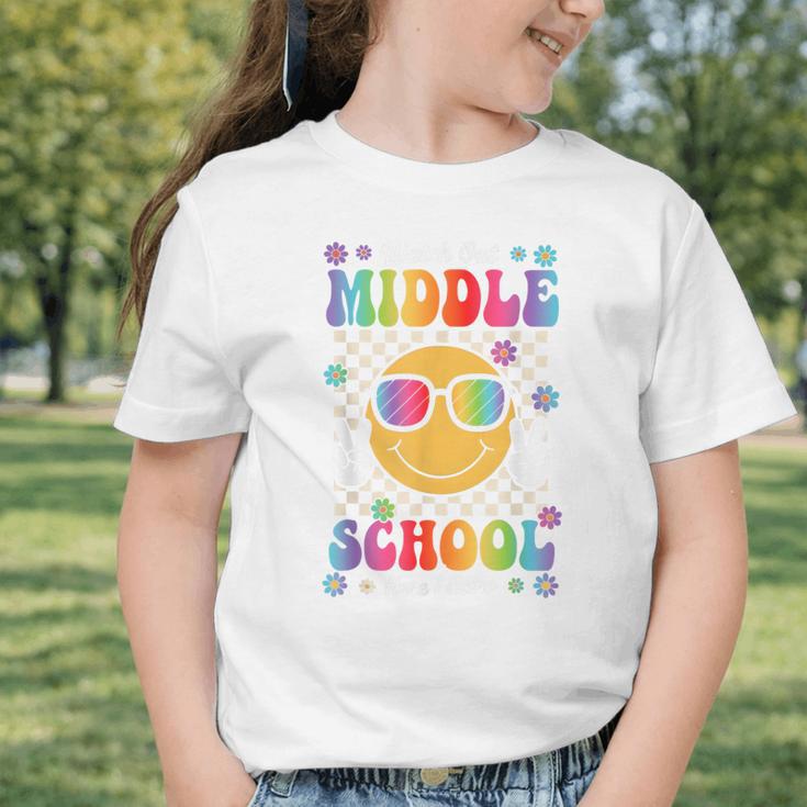 Watch Out Middle School Here I Come Back To School Student Graphic Toddler T-Shirt Watch Out Middle School Here I Come Back To School Student Graphic Toddler T-Shirt