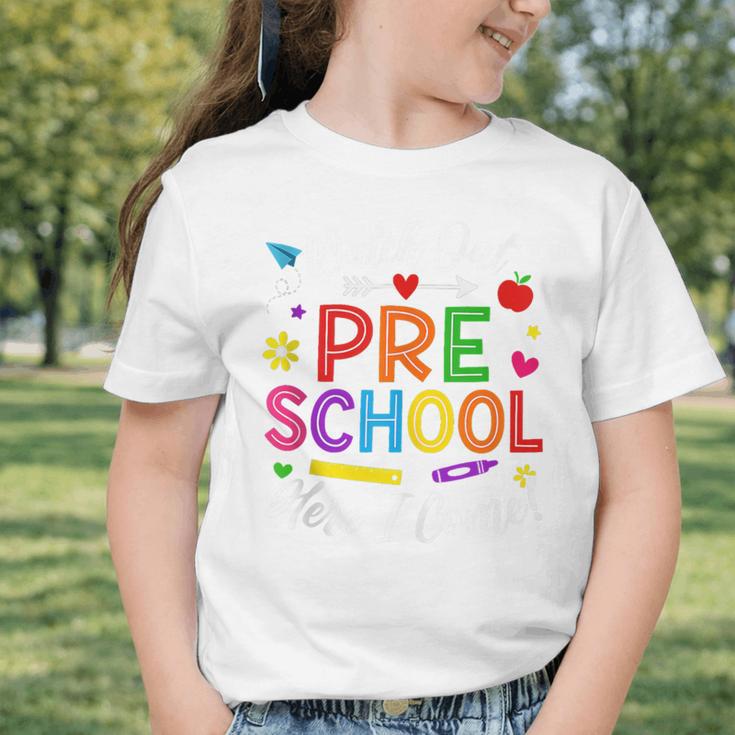 Watch Out Preschool Here I Come Back To School Future Class Graphic Toddler T-Shirt