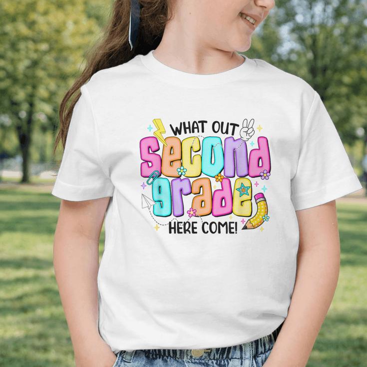 Watch Out Second Grade Here I Come 2nd Grade Back To School Graphic Toddler T-Shirt Watch Out Second Grade Here I Come 2nd Grade Back To School Graphic Toddler T-Shirt