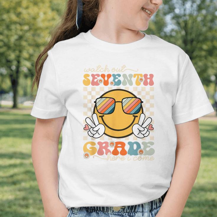Watch Out Seventh Grade Here I Come Back To School 7th Grade Graphic Toddler T-Shirt Watch Out Seventh Grade Here I Come Back To School 7th Grade Graphic Toddler T-Shirt