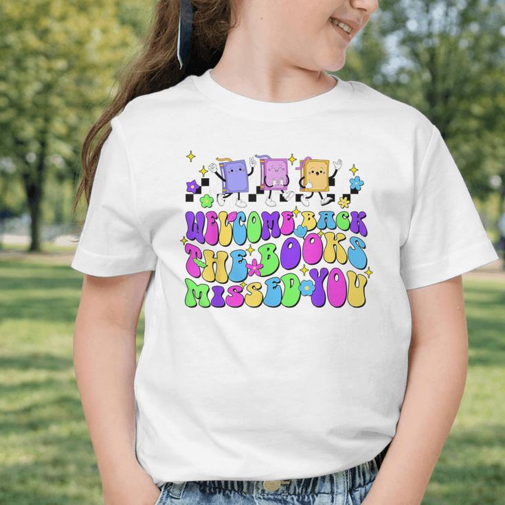 Welcome Back The Books Missed You Back To School Graphic Toddler T-Shirt Welcome Back The Books Missed You Back To School Graphic Toddler T-Shirt
