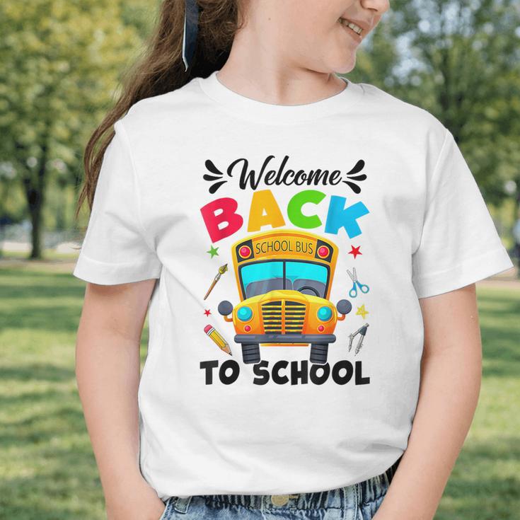 Welcome Back To School Outfit School Bus Driver Graphic Toddler T-Shirt Welcome Back To School Outfit School Bus Driver Graphic Toddler T-Shirt