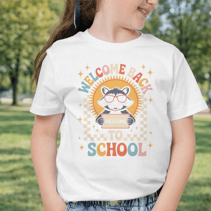 Welcome Back To School Raccoon First Day Of School Checkered Premium Tri-Blend Graphic Toddler T-Shirt Welcome Back To School Raccoon First Day Of School Checkered Premium Tri-Blend Graphic Toddler T-Shirt
