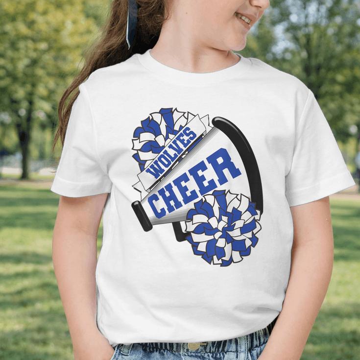 Wolves Cheer Back To School Cheerleading Spirit B Graphic Toddler T-Shirt Wolves Cheer Back To School Cheerleading Spirit B Graphic Toddler T-Shirt