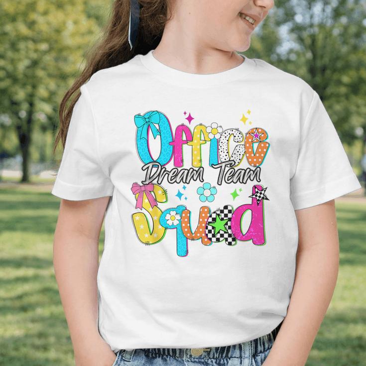 Women Office Squad Dream Team Back To School Front Office Graphic Toddler T-Shirt Women Office Squad Dream Team Back To School Front Office Graphic Toddler T-Shirt
