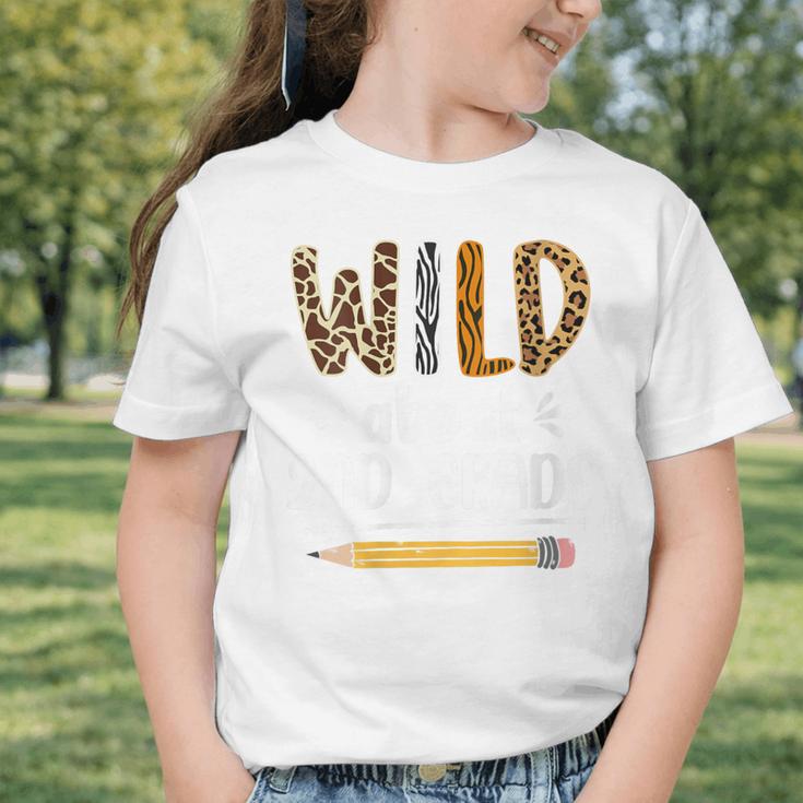 Women's Wild About 2nd Grade Kids Zoo Animal Lover Back To School Graphic Toddler T-Shirt