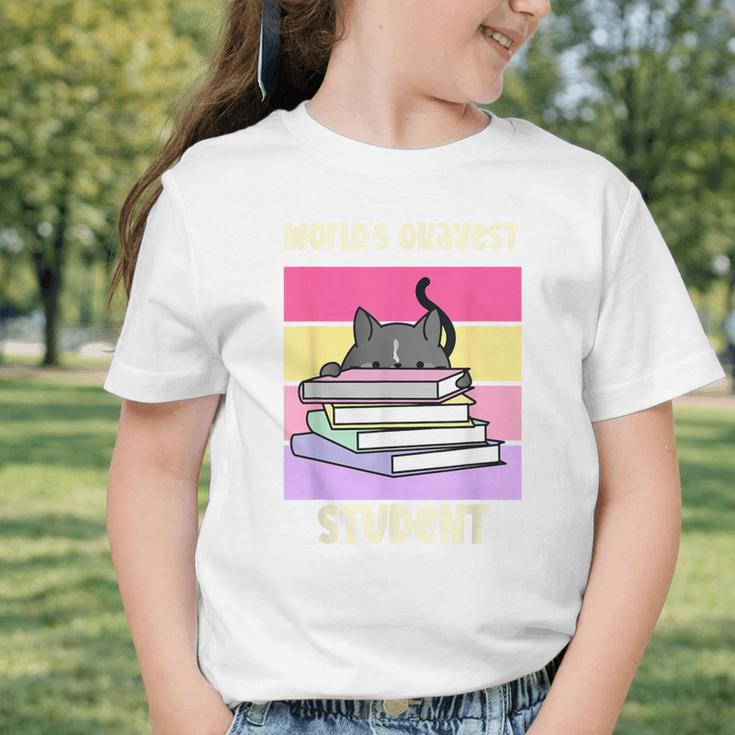 World's Okayest Student Fun Back To School & New Term Graphic Toddler T-Shirt World's Okayest Student Fun Back To School & New Term Graphic Toddler T-Shirt