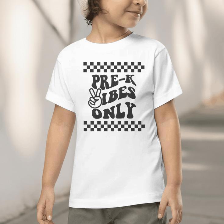 1st Day Of Prek Vibes Only Girls Back To School Pre K Boys Graphic Toddler T-Shirt