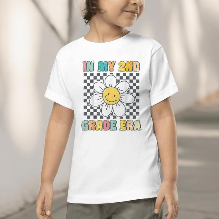 In My 2nd Grade Era Retro Groovy Second Grade Back To School Graphic Toddler T-Shirt