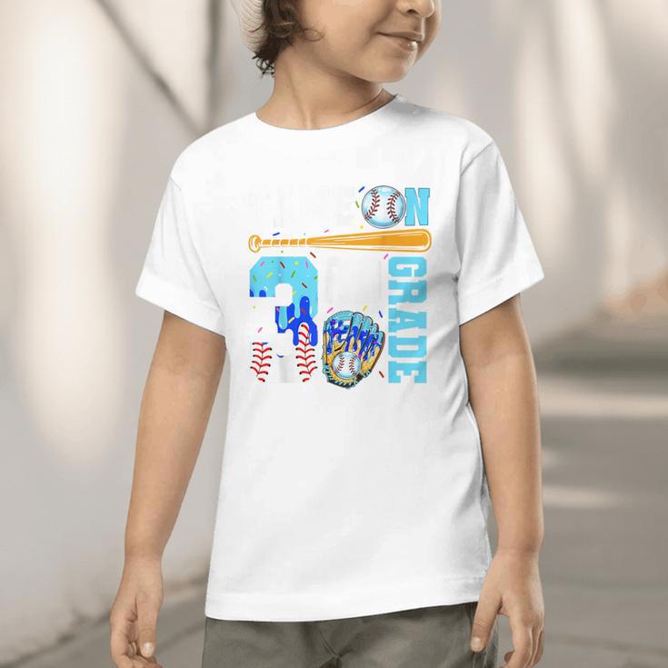3rd Grade Back To School Baseball Drip Ice Cream Game On Graphic Toddler T-Shirt 3rd Grade Back To School Baseball Drip Ice Cream Game On Graphic Toddler T-Shirt
