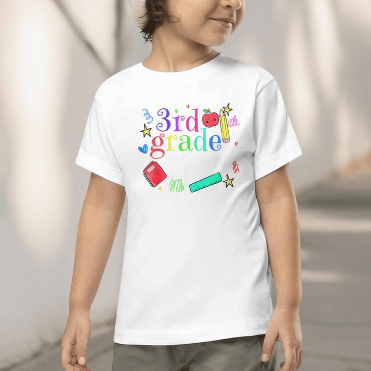 3rd Grade Squad Back To School Team Third Grade Graphic Toddler T-Shirt 3rd Grade Squad Back To School Team Third Grade Graphic Toddler T-Shirt