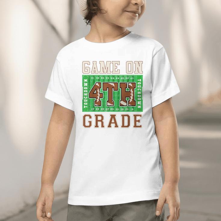 4th Grade Boys Kids Football Back To School Fourth Grade Graphic Toddler T-Shirt 4th Grade Boys Kids Football Back To School Fourth Grade Graphic Toddler T-Shirt