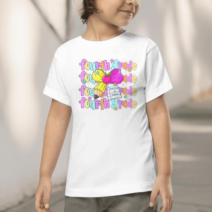 4th Grade For Girls Back To School First Day Fourth Grade Graphic Toddler T-Shirt 4th Grade For Girls Back To School First Day Fourth Grade Graphic Toddler T-Shirt