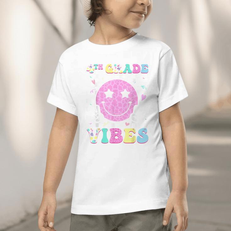 4th Grade Vibes Groovy Back To School Fourth Grade Girls Kid Graphic Toddler T-Shirt 4th Grade Vibes Groovy Back To School Fourth Grade Girls Kid Graphic Toddler T-Shirt