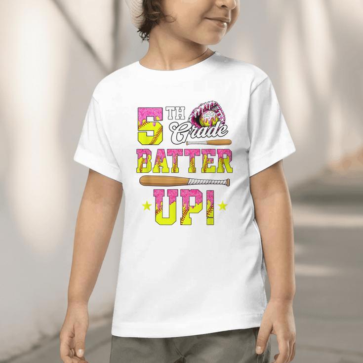 5th Grade Butter Up Softball Ice Cream Drip Back To School Graphic Toddler T-Shirt 5th Grade Butter Up Softball Ice Cream Drip Back To School Graphic Toddler T-Shirt