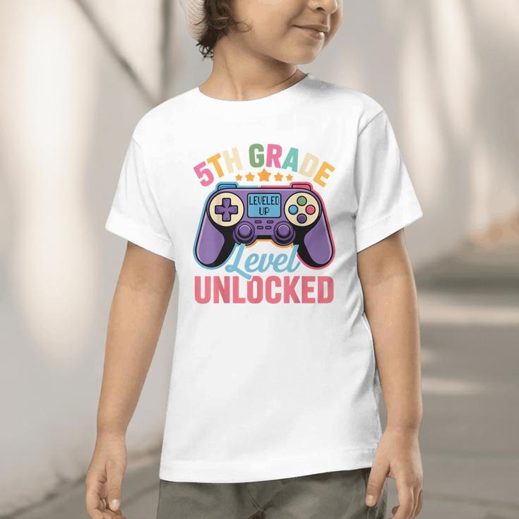 5th Grade Level Unlocked Shirt – Gamer Back To School Graphic Toddler T-Shirt 5th Grade Level Unlocked Shirt – Gamer Back To School Graphic Toddler T-Shirt