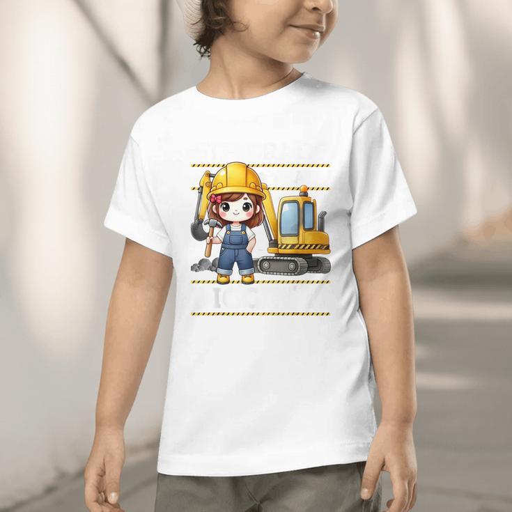 5th Grade Ready For Digging Construction Girl Back To School Graphic Toddler T-Shirt