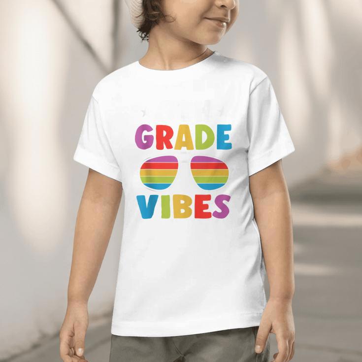 6th Grade Back To School Sunglasses Vibes Retro First Day Graphic Toddler T-Shirt