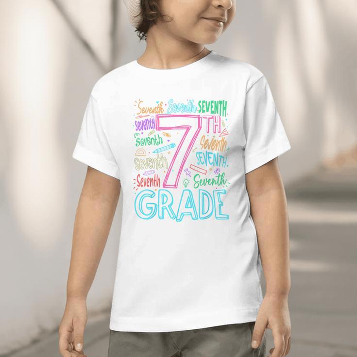 7th Grade Typography Team Seventh Grade Back To School Kids Graphic Toddler T-Shirt