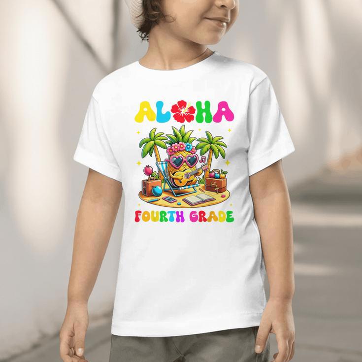 Aloha Fourth Grade Pineapple Hawaii Back To School Kids Girl Graphic Toddler T-Shirt Aloha Fourth Grade Pineapple Hawaii Back To School Kids Girl Graphic Toddler T-Shirt