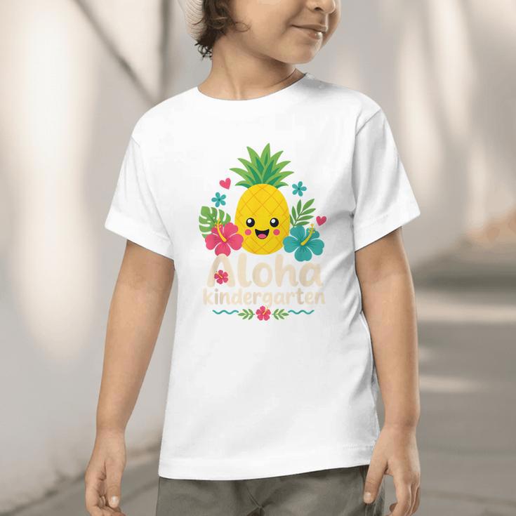 Aloha Kindergarten Pineapple Back To School Graphic Toddler T-Shirt Aloha Kindergarten Pineapple Back To School Graphic Toddler T-Shirt