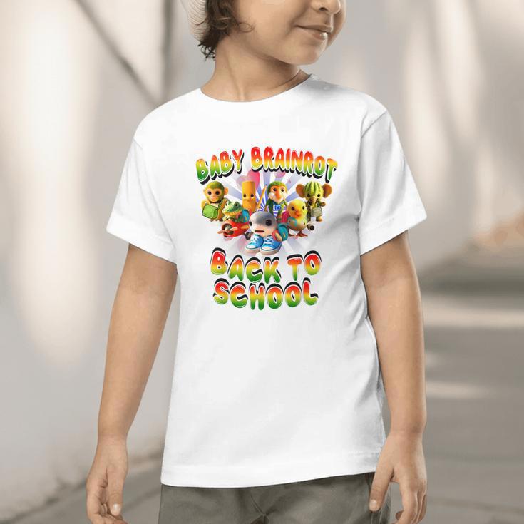 All Baby Brainrot Italian Meme Cute Back To School For Kids Graphic Toddler T-Shirt All Baby Brainrot Italian Meme Cute Back To School For Kids Graphic Toddler T-Shirt