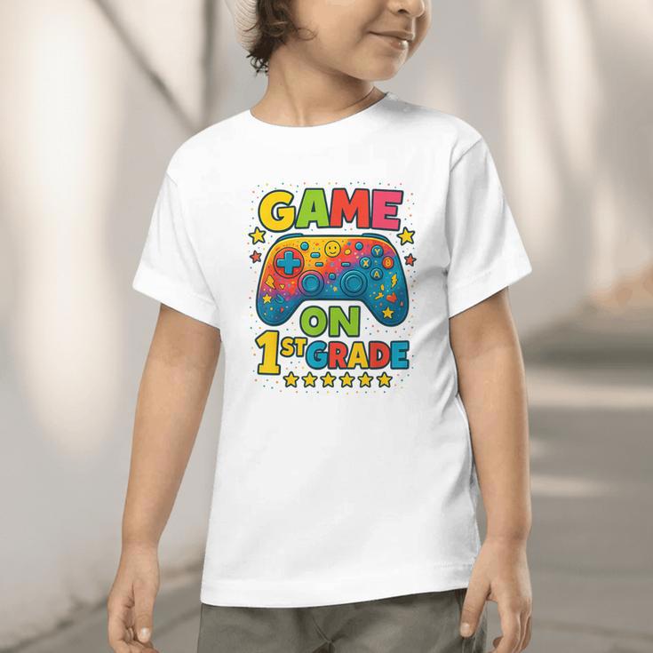 Back To School 1st Grade Boys Gamer First Day School Level Graphic Toddler T-Shirt