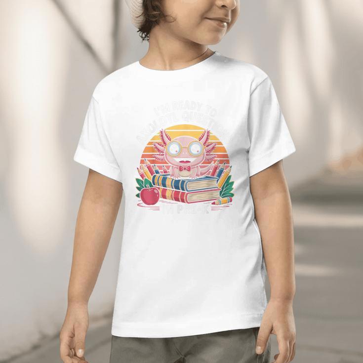 Back To School Axolotl Design For Pre-K Students Graphic Toddler T-Shirt Back To School Axolotl Design For Pre-K Students Graphic Toddler T-Shirt
