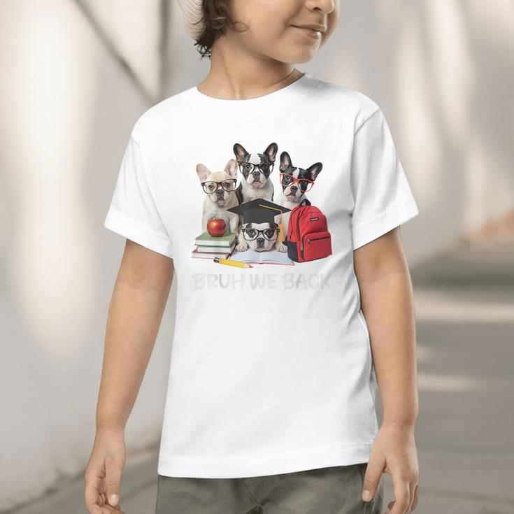 Back To School Cute French Bulldog Puppy Dogs Lovers Graphic Toddler T-Shirt Back To School Cute French Bulldog Puppy Dogs Lovers Graphic Toddler T-Shirt