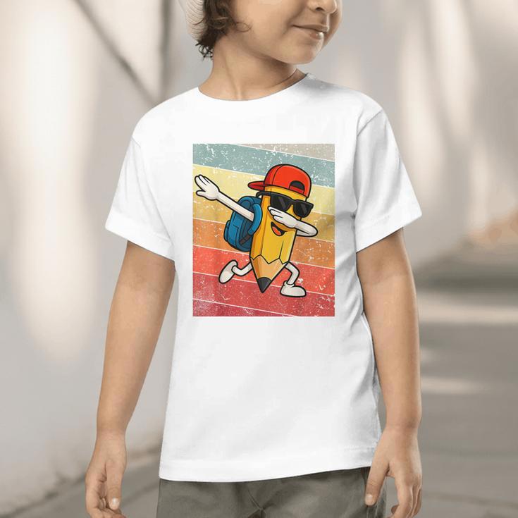 Back To School Dabbing Pencil First Day Boys Kids Graphic Toddler T-Shirt