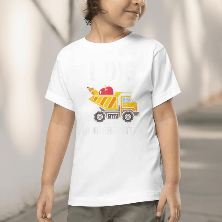 Back To School I Dig Kindergarten Dumping Truck Boys Girls Graphic Toddler T-Shirt Back To School I Dig Kindergarten Dumping Truck Boys Girls Graphic Toddler T-Shirt