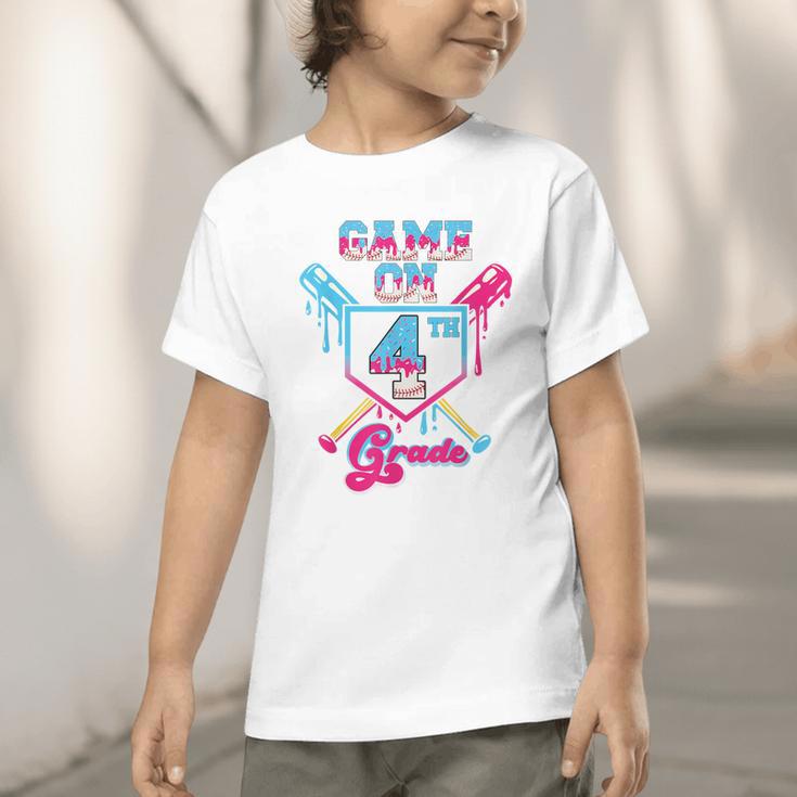 Back To School Game On Fourth Grade Baseball First Day Boys Graphic Toddler T-Shirt Back To School Game On Fourth Grade Baseball First Day Boys Graphic Toddler T-Shirt
