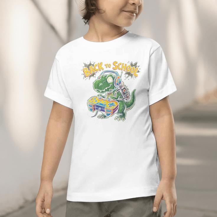 Back To School Gaming First Grade DinosaurRex Boys Graphic Toddler T-Shirt Back To School Gaming First Grade DinosaurRex Boys Graphic Toddler T-Shirt